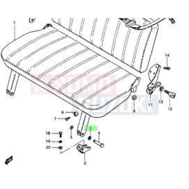 Samurai SJ410-413 hátsó ülés rögzítő csavar alátét