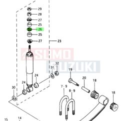   Suzuki Samurai első lengéscsillapító felső alátét 09169-15002