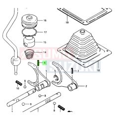   Suzuki Samurai osztómű fokozatváltó villa Stift 09205-04003