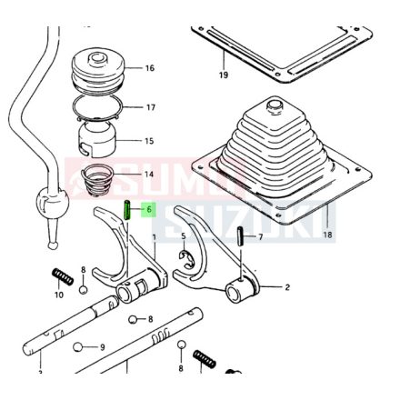 Suzuki Samurai osztómű fokozatváltó villa Stift 09205-04003