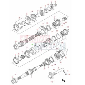 Suzuki sebváltó csapágy 4. fogaskeréknél 09262-25106