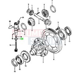   Suzuki Swift 1992-2004 km meghajtó fogaskerék O gyűrű 09280-16012
