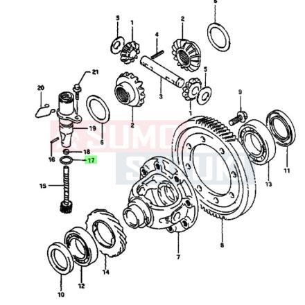 Suzuki Swift 1992-2004 km meghajtó fogaskerék O gyűrű 09280-16012