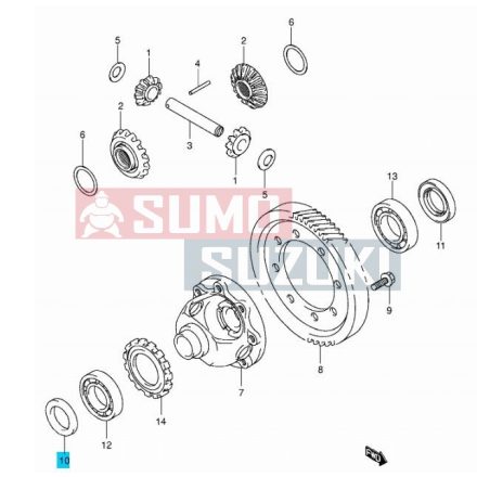 Suzuki féltengely szimering jobb, diffi szimering jobb 09283-40028