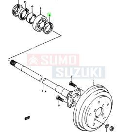 Suzuki Vitara hátsó féltengely szimering 09284-45001