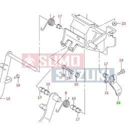 Suzuki Jimny kuplung pedál tengely persely 09306-14004