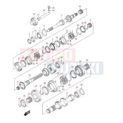 Suzuki biztosítógyűrű váltóban 09380-25011