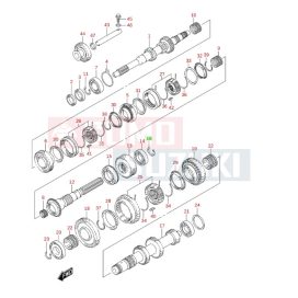 Suzuki biztosítógyűrű váltóban 09380-25011