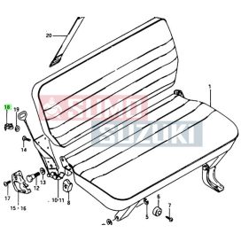   Suzuki Samurai SJ410/SJ413/SJ419 Rear Seat Clamp Hinge Lock Handle (Original Suzuki) 09403-06403