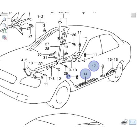 Suzuki patent általános (szürke) 09409-07308-T01