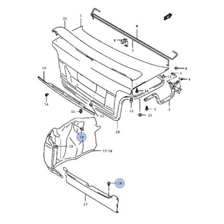 Suzuki patent általános (szürke) 09409-07308-T01