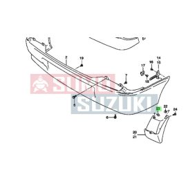   Suzuki Swift 1990-2003 Rear Mud Flap Clip (Original Suzuki) 09409-07317