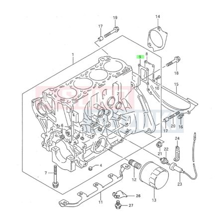 Suzuki Vitara SE416 Swift SF416 tömítés váltó oldal 11229-60A00