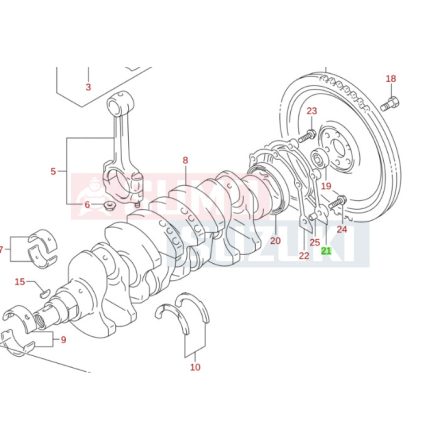 Suzuki WR+ szimeringház tömítés 11341-82001