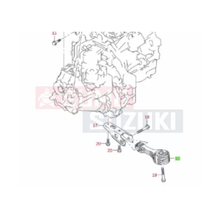 Suzuki Vitara, SX4/S-Cross motortartó gyári 11910-61M01