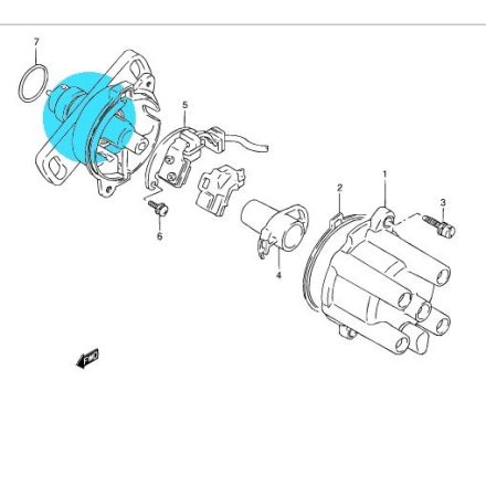 Suzuki csapágy az osztófejben S-12623-70B00-SS