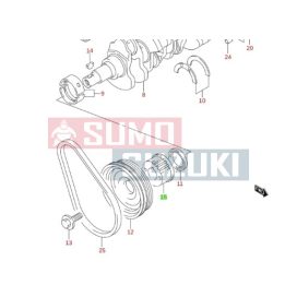   Suzuki Alto 2002-2006 Crank Timing Belt Pulley (Original Suzuki) 12631-79G60