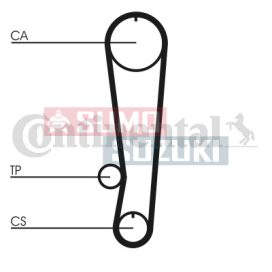   Suzuki Vitara SE416/8V Timing Belt (Contitech) 12761-60A00,11407-60A00