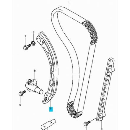 Suzuki Swift Ignis Wagon R SX4 vezérműlánc feszítő ív 12811-69G00, 12811-69G01, 12811-69G02