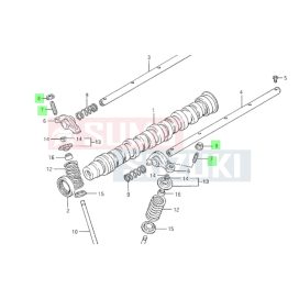   Suzuki Swift 92-2004-ig Szelepállító csavar Sűrű menetes + anya  12848-82000,09159-07004