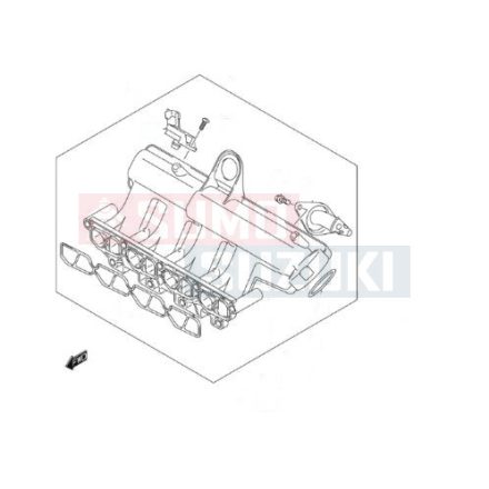 Suzuki Swift 1,3 Diesel Szívócső MAP szenzorral 13110-84E52