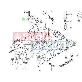   Suzuki Samurai SJ413 karurátor tömítés szívócsonknál 13121-83000