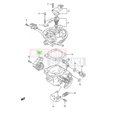 Suzuki Swift 1992-2003 folytószelep érzékelő 13420-61B00