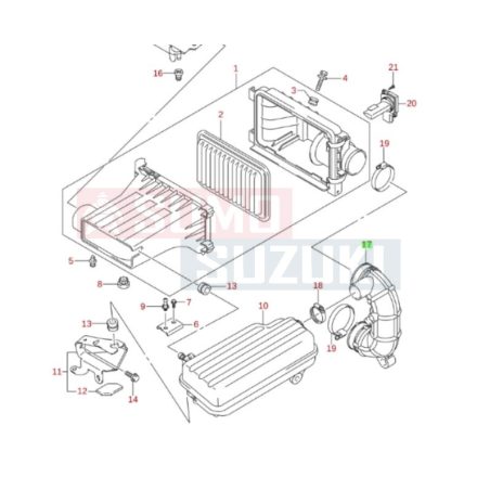 Suzuki Splash  levegőcső 13881-73KA0