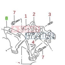   Suzuki Swift 1,0 kipufogó hővédő lemez gyári eredeti Suzuki 14131-60B00