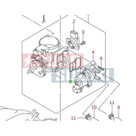 Suzuki fojtószelep tömítés, gumi GYÁRI 14139-70G30
