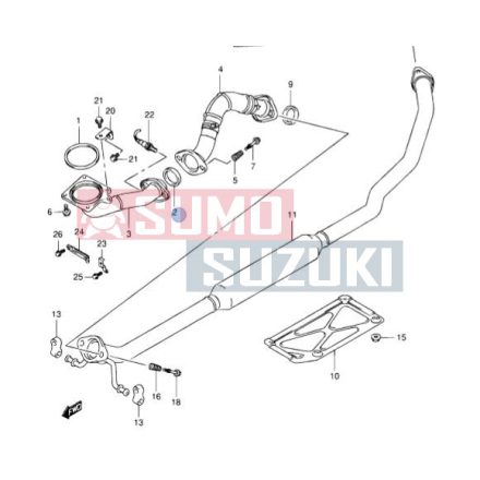 Suzuki Swift ,Vitara,SX4/S-Cross,Splash Exhaust Pipe Seal Ring 14183-79J10