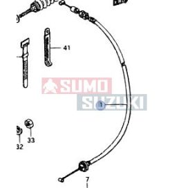 Suzuki Samurai SJ410 Gázbowden Gyári Eredeti 15910-80012