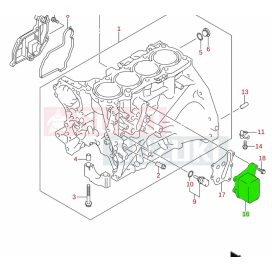 Suzuki Vitara, S-Cross 2015-> olajhűtő