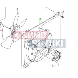   Suzuki Swift 2005-> Shroud (Radiator) (Original Suzuki) 17760-63JB0