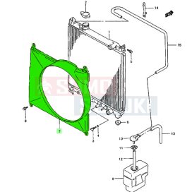 Suzuki Vitara SE416 ventillátor keret 17761-56B00