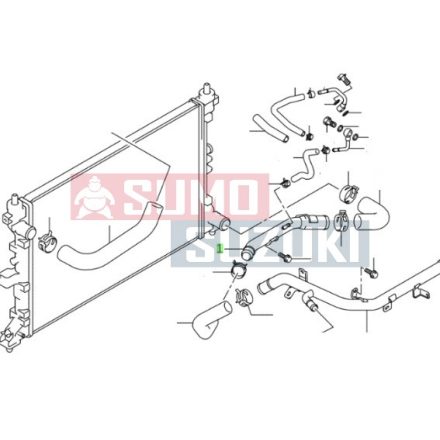 Suzuki S-Cross, Vitara 1.4 fém hűtőcső gyári 17830-86P00