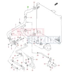 Suzuki Grand Vitara vízcső bemenő 17841-77EA0