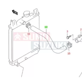   Suzuki Swift 1996-2003 1.3 16V hűtőcső felső gyári 17852-63E00