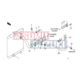   Suzuki Ignis fűtéscső a radiátor és hengerfej között GYÁRI 17871-86G00 