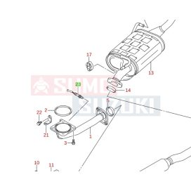 Suzuki Ignis lambdaszonda alsó 18213-86G11