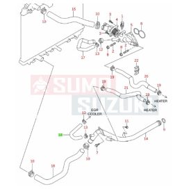Suzuki Baleno 2016-> EGR cső gyári 18724M68PA0