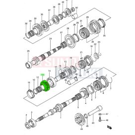   Suzuki Swift 1992-2004 sebességváltó fogaskerék 4. sebesség 24240-60B00