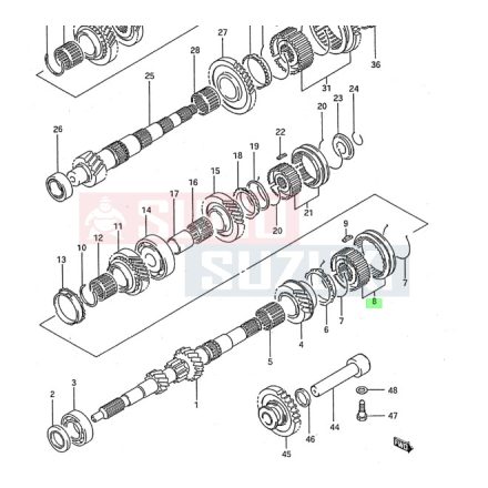 Suzuki Swift 1992-2004 szinkronagy 24410-60B00