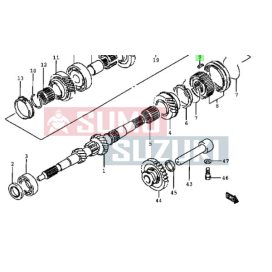   Suzuki Swift '90->,Vitara,SX4/S-Cross,Splash,Jimny,Ignis,WR+ Synchronizer Key (Original Suzuki) 24472-60B00