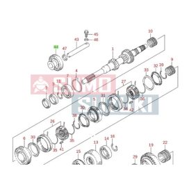Suzuki Jimny hátramenet közlőkerék GYÁRI 24560-76J20