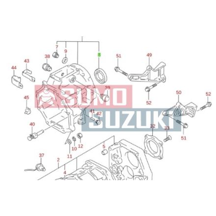 Suzuki Vitara szimering váltóház végén (GYÁRI) 24732-78E50