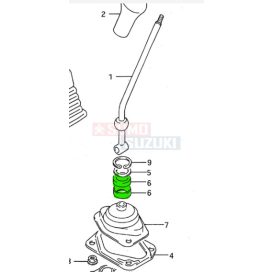   Suzuki Swift '90-03,Baleno(SY413/416) Gear Shift Control Lever Seat 28115-82000