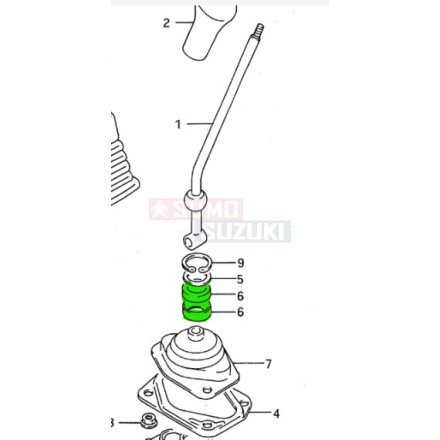 Suzuki Swift '90-03,Baleno(SY413/416) Gear Shift Control Lever Seat 28115-82000