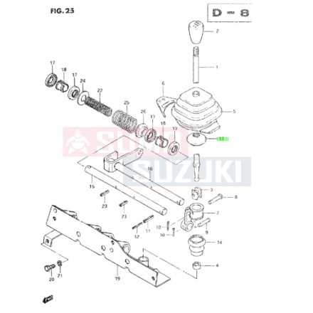 Suzuki Carry ST90 váltókar porvédő gumi 28155-79500