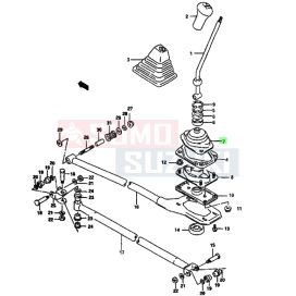   Suzuki Swift 1.0 , 1.3 sebváltókar porvédő gumi 28189-60B00
